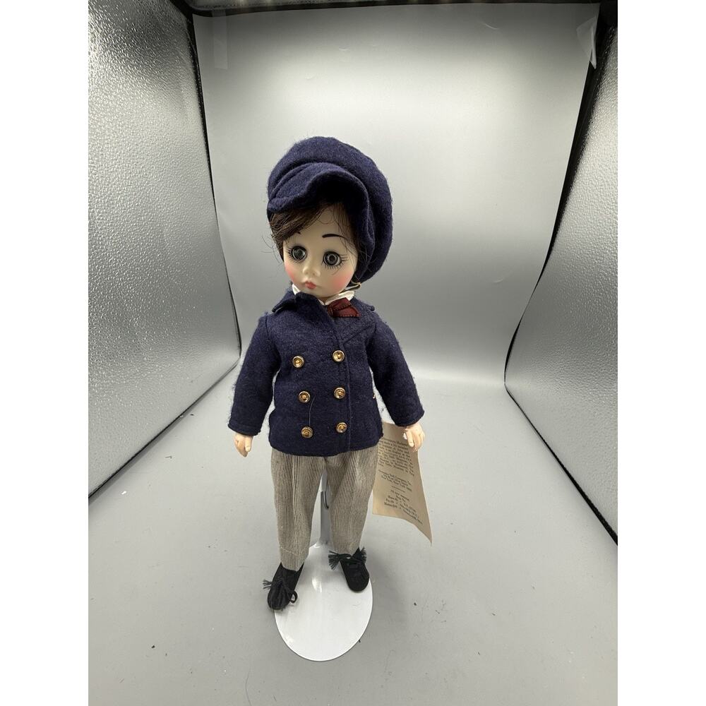 Vintage Madame Alexander Little Women Laurie Doll Tagged Outfit 10” Navy Coat
